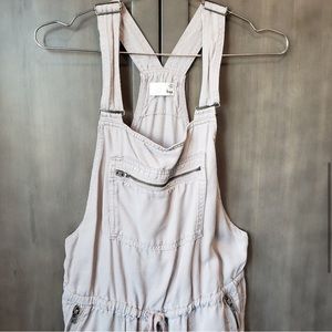 Wilfred Aritzia Valleta Gray Overalls 100% Tencel Lyocell Cropped Jumpsuit